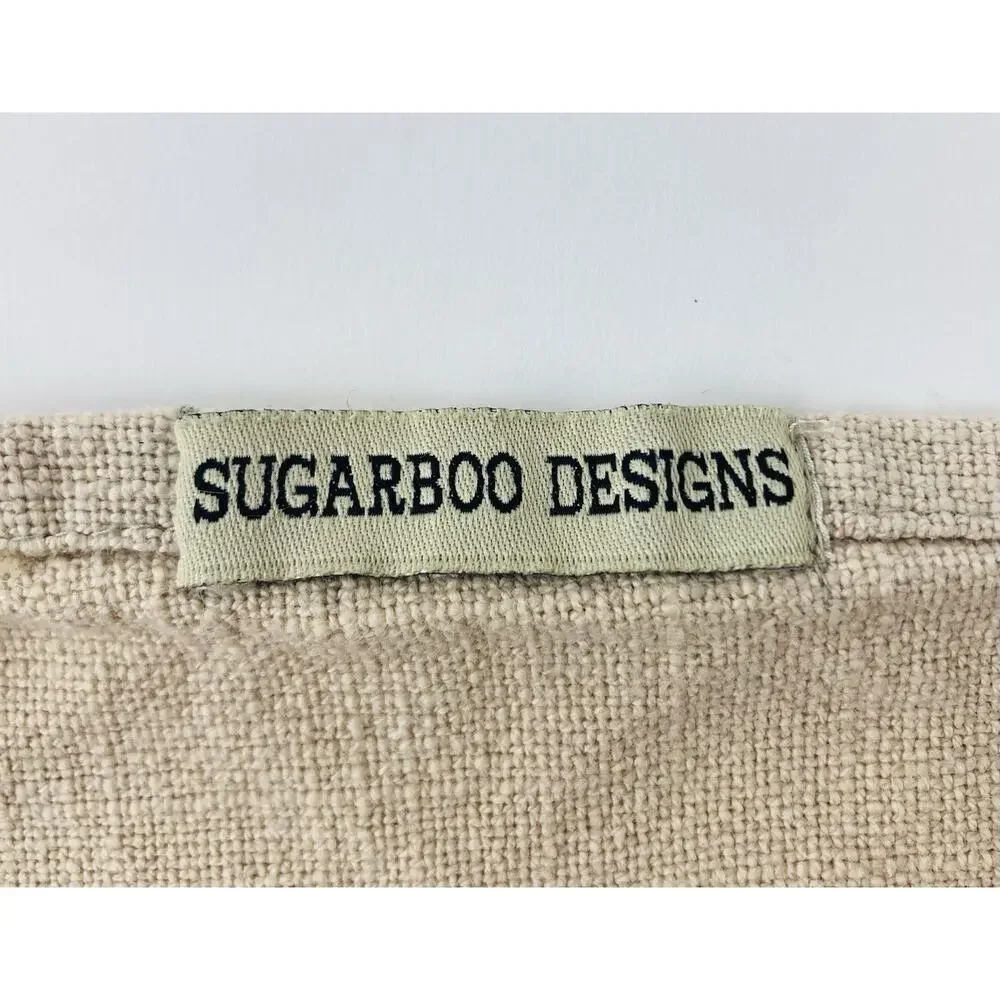 SUGARBOO DESIGNS Natural Cotton Tea Towel Elephant Tan Life Beautiful Wall Hangi